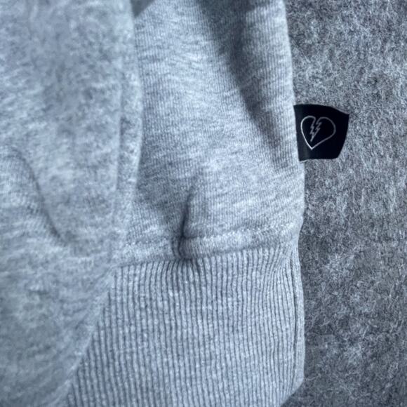 Beautiful Bastard Sweatshirt 5XL Grey Cropped Basic Neutral Punk Boxy - Picture 3 of 7